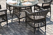"Дольче" обеденная группа из искусственного ротанга, цвет графит, фото 10