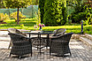 "Равенна" обеденная группа плетеная, цвет графит, фото 3