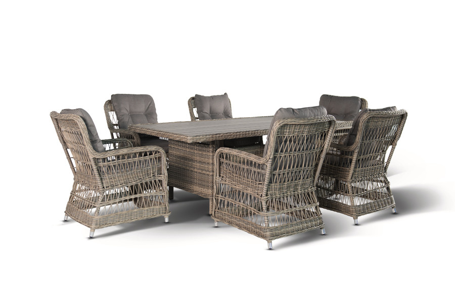 "Цесена" обеденная группа плетеная из искусственного ротанга, фото 1