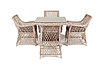 "Айриш" обеденная группа плетеная на 4 персоны, цвет бежевый, фото 2