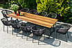 "Куба" обеденная группа на 10 персон, стол HPL "дуб", круглый роуп, фото 5