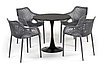 "Беллини" обеденная группа на 4 персоны, цвет темно-серый, фото 2