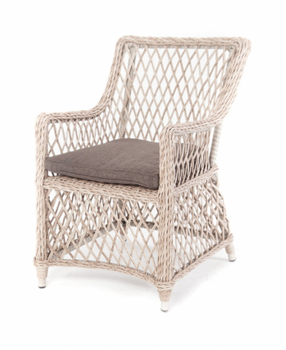 "Латте" плетеное кресло из искусственного ротанга, цвет бежевый, фото 1