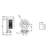 Патрон торцевой вставной IP65 для лампы G13 Т8, фото 3