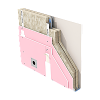 Звукоизоляционная каркасная перегородка Премиум