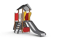 Горка со скалодромом детский скат