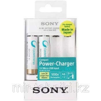 Зарядное устройство + 2 AA аккумулятора Sony BCG-34HHU2K, фото 1