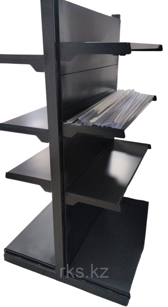 Стеллаж торговый RKS 100x40x160 см, полок 8 шт, серый