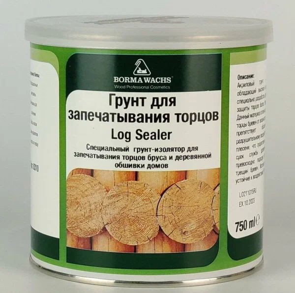 Грунт для запечатывания торцов Kantenschutz - Log Sealer 750мл