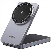 ugreen Беспроводная зарядка Ugreen W528 45056 2-in-1/15W Magnetic Wireless Charger for Apple Iphone/AirPods