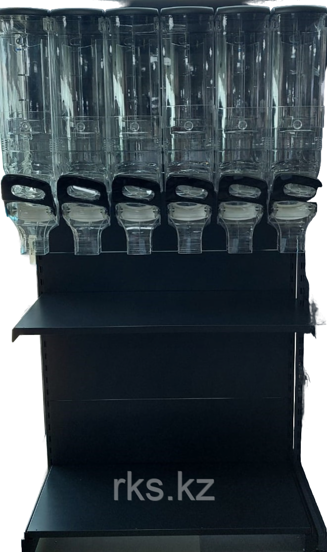 Стеллаж торговый пристенный с диспансерами, 100*40*190см