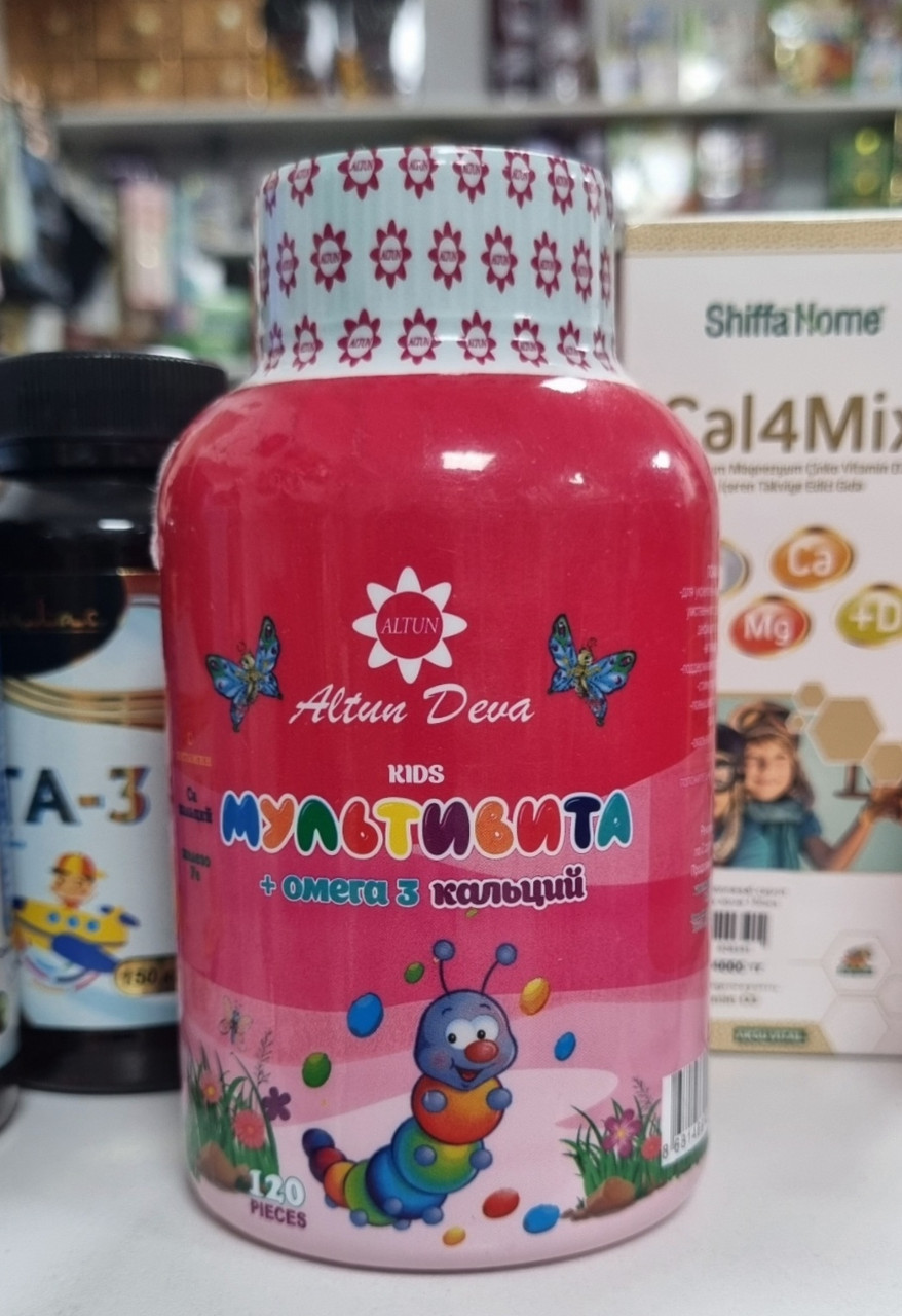 Мультивита Омега 3 кальций  Altun Deva 120 драже
