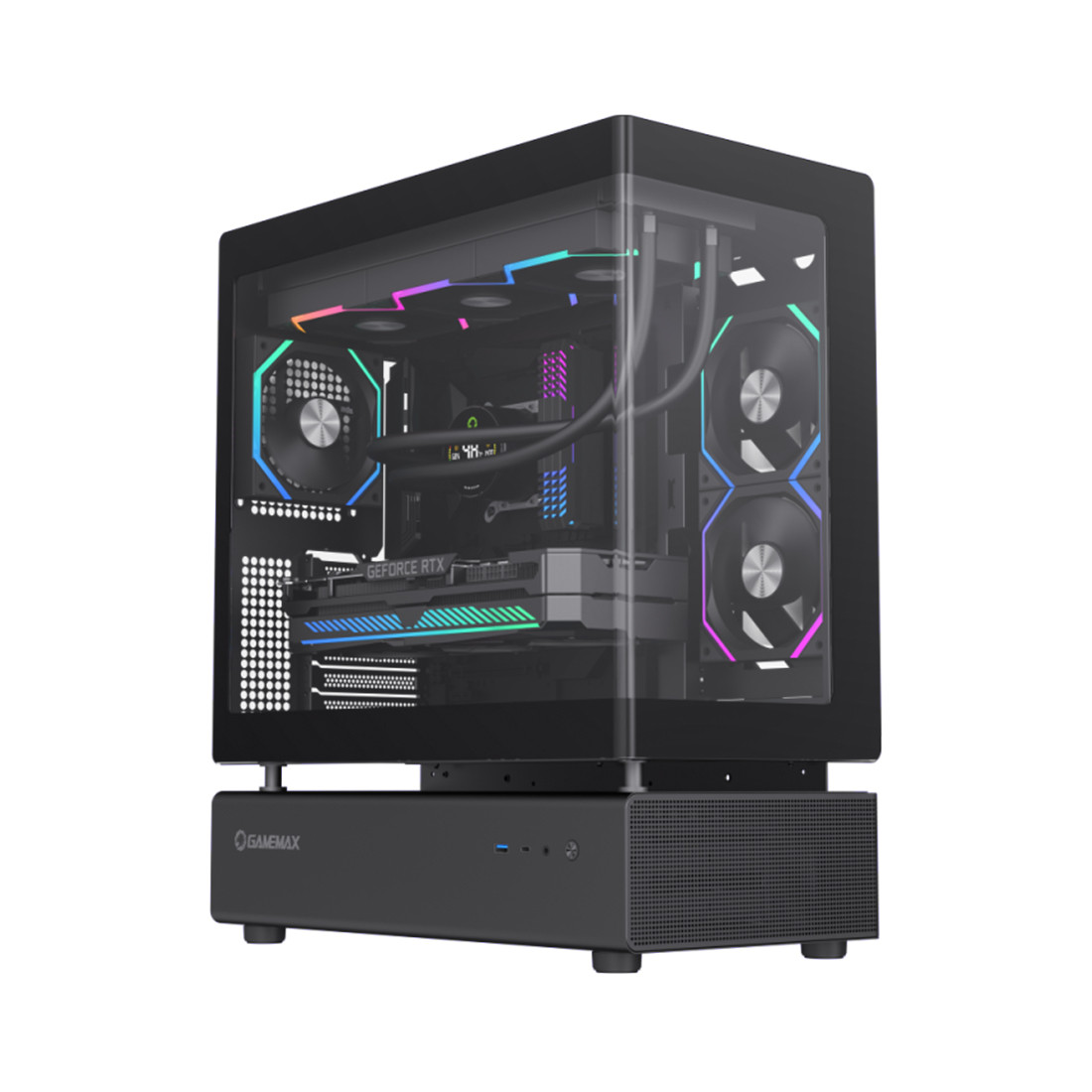 Компьютерный корпус Gamemax N80 BK Black без Б/П 2-030737-TOP 12118000001