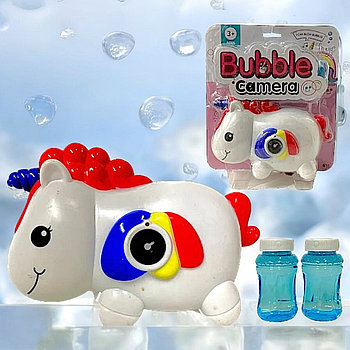 XL-017 Bubble camera "Единорог" фотоаппарат мыльный пузырь 23*21 см