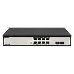 Управляемый гигабитный 8 портовый Web Smart PoE коммутатор POWERTONE PWS-2S08G-120RM
