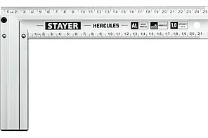 Угольник жесткий столярный, STAYER 250 мм