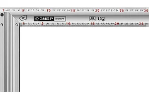 Угольник жесткий столярный, ЗУБР 300 мм