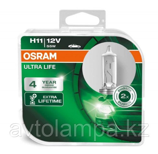 64211ULT-HCB Галогеновая лампа H11 55W Ultra Life