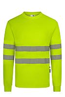 Футболка из хлопка с длинным рукавом и сегментированной лентой