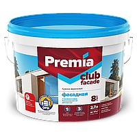 Краска Premia Club Facade для фасадов зданий 2.7 л