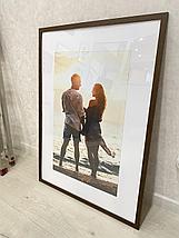 Рамка 100х70 см Коричневая, фото 4