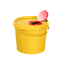 Пластиковое ведро для утилизации острых инструментов, 5 л, класс Б, В