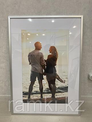 Рамка 50х40 см Серая тонкая, фото 1