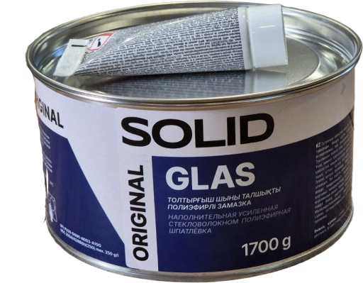 Шпатлевка Glas Solid с отвердителем 1.7 кг, фото 1
