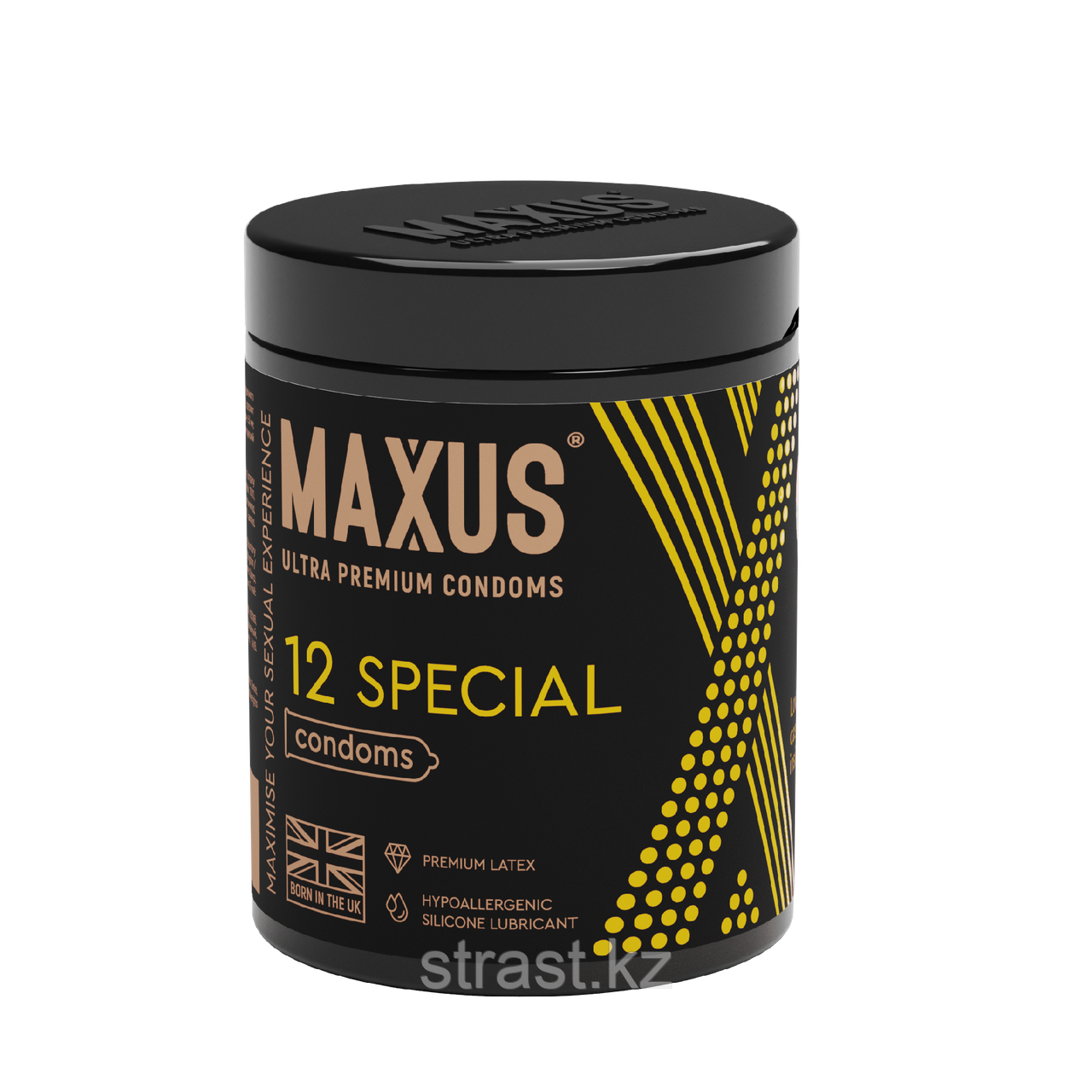 ПРЕЗЕРВАТИВЫ MAXUS SPECIAL № 12 X-EDITION (точечно-ребристые) в кейсе