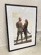 Рамка 100х70 см Темно - коричневая, фото 3