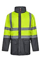 Двухцветная парка 4-в-1 серый желтый