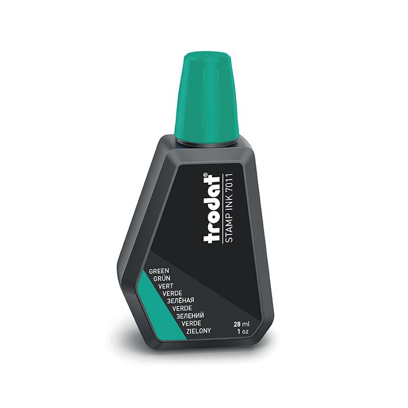 Краска штемпельная TRODAT, 28 мл, зеленая