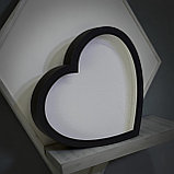 Коробка сердце с прозрачной крышкой, фото 3