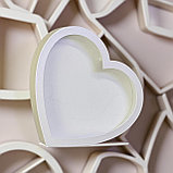 Коробка сердце с прозрачной крышкой, фото 5