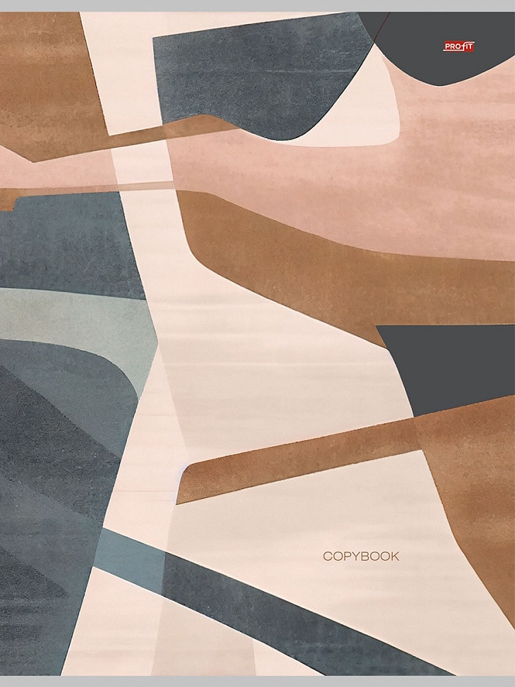 Тетрадь 80 л, клетка, А4. Серия "Простая абстракция"