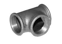 Тройники чугунные резьбовые, черные, 1/2"