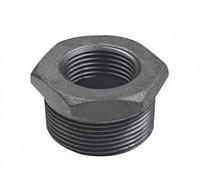 Переходники чугунные резьбовые, черные, 3/4"х1/2"
