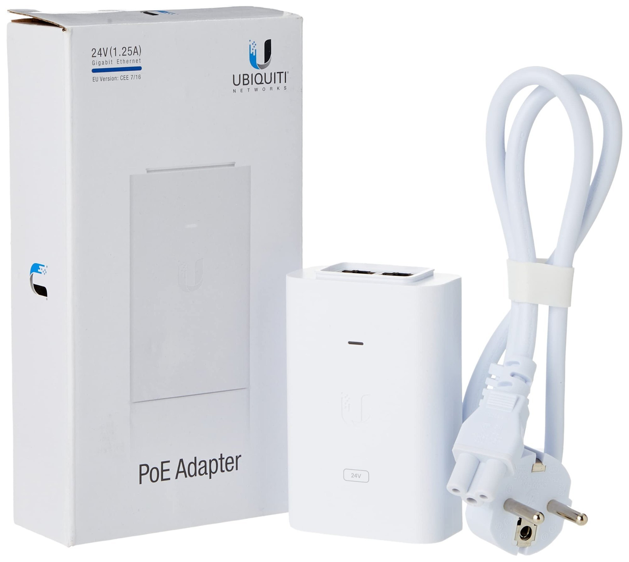 Ubiquiti U-POE-at-EU, 802.3at supported 30W POE Injector