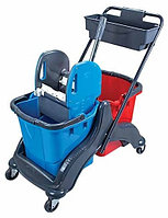 ТЕЛЕЖКА ДЛЯ УБОРКИ: 2 ведра, c отжимом UCTEM CK756S