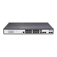 Управляемый PoE коммутатор уровня 2 BDCOM S2520-P, 16x 10/100/1000Base-T PoE 802.3af/at до 250W, 2x combo 1G SFP/RJ45, 2x 100/1000