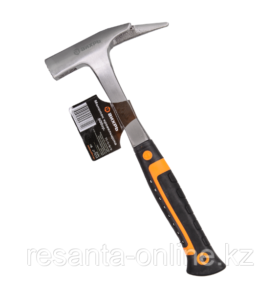 Молоток кровельщика 600гр., цельнометаллический, двухкомпонентная рукоятка Вихрь