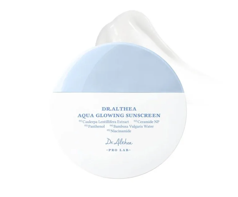 Dr. Althea Увлажняющий солнцезащитный крем с эффектом сияния Aqua Glowing Sunscreen SPF50+ PA++++, 45 мл