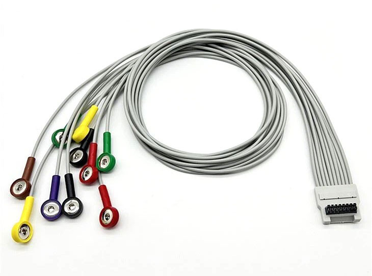 Кабель пациента для ЭКГ BTL Holter 10 отведений - фото 1 - id-p124979291