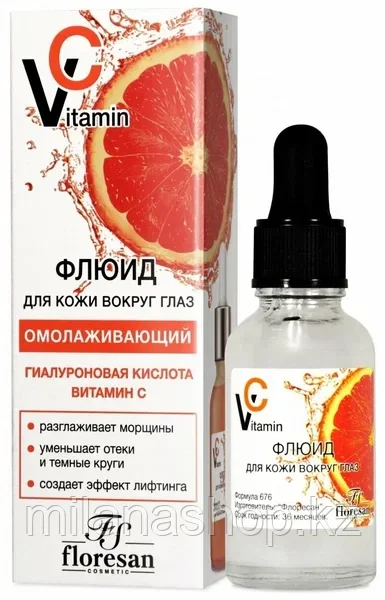 Floresan - Флюид для кожи вокруг глаз Омолаживающий 30мл, фото 1