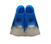 Ласты для плавания короткие (силикон/пластик) р 27-29 XXS