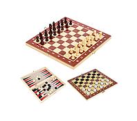 Игры 3в1 18*34см (шаш, шах, нар) Китай