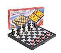 Игры 3в1 магнитные 15*28см (шаш, шах, нар) Китай