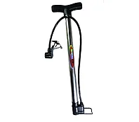 Насос для мяча ручной большой 50х3,5см хром