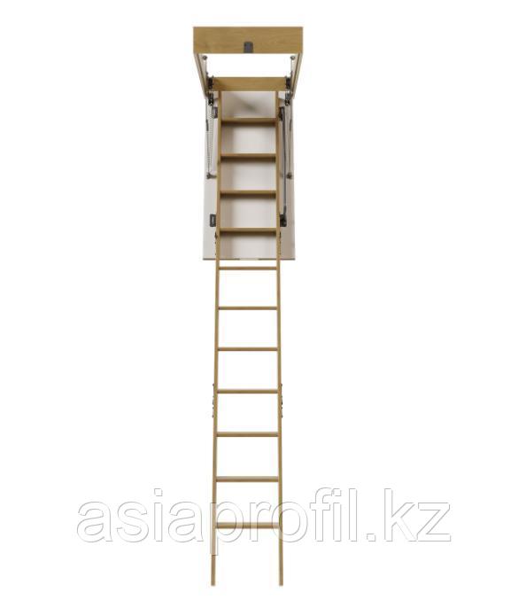 Чердачная лестница ATICCO WAT MS 30 70×120×280 Деревянная, складная, утеплённый люк, фото 1