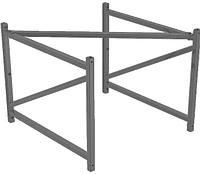 Ферма для щита баскетбольного из стекла вылет 1,8м